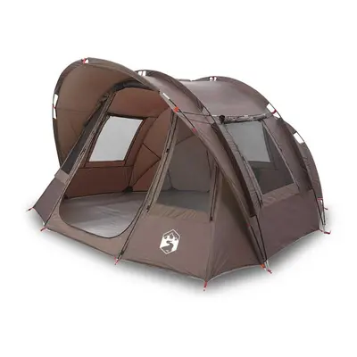 (brown) vidaXL Fishing Tent 2-Person Waterproof Lightweight Tent Camping Tent Shelter