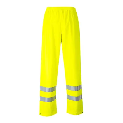 (XL R, Yellow) Portwest Mens Sealtex Flame Hi-Vis Trousers