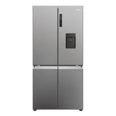 Haier Cube Series American Fridge Freezer - Platinum Silver - E Rated