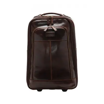 Paris | Brown Leather | Wheeled Suitcase