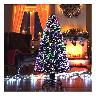 (90cm) Green Fibre Optic Christmas Xmas Tree Prelit