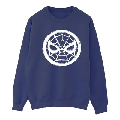 (XL, Navy Blue) Marvel Womens/Ladies Spider-Man Chest Logo Sweatshirt