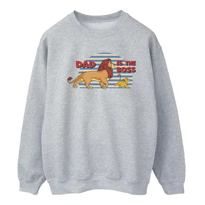 (M, Sports Grey) Disney Womens/Ladies The Lion King Dad Boss Sweatshirt