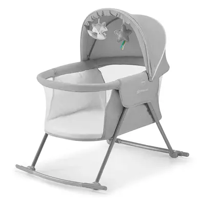 Kinderkraft Baby Crib in LOVI, Cradle, Travel Cot, Rocker, Easy Folding and Unfolding, Adjustabl