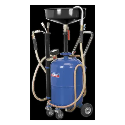 Mobile Oil Drainer with Probes 35L Air Discharge