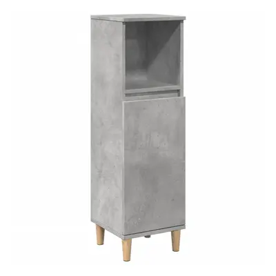 vidaXL Bathroom Cabinet Cupboard Vanity Unit Concrete Grey Engineered Wood