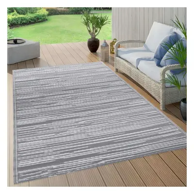 vidaXL Outdoor Carpet ARAKIL Grey 120x180 cm PP Balcony Rug Outdoor Blanket