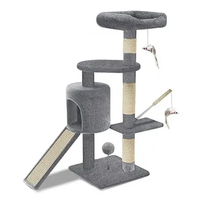 VOUNOT Cat Tree Tower, Cat Condo with Sisal Scratching Post, Multi Level Cat Climbing Frame Indo