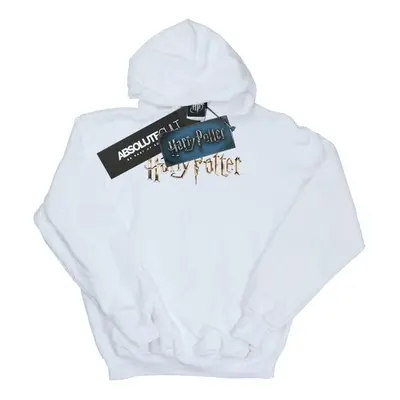 (12-13 Years, White) Harry Potter Boys Full Colour Logo Hoodie