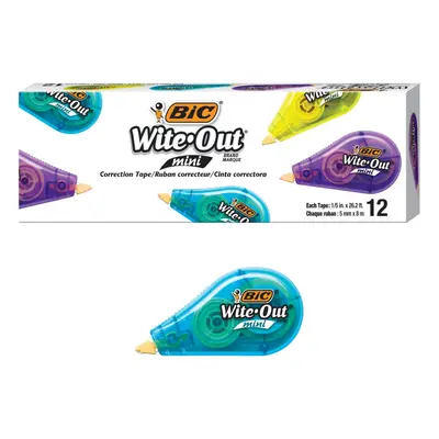 BIC Wite Out Mini Correction Tape White Pack Of Dispensers