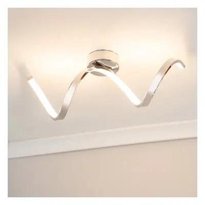 Infinity IP44 Bathroom Chrome Single Twist Integrated LED Wall Light