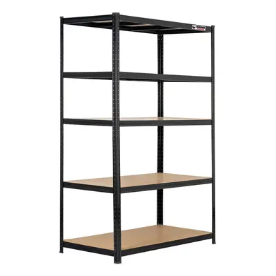 10 Bays | 180x120x60cm | Black |Boltless Garage Shelving Unit | 1000kg