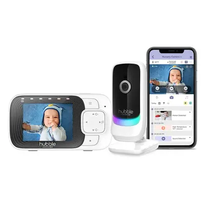 Hubble Nursery Pal Essentials 2.8" Video Baby Monitor White