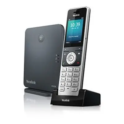 Yealink W60P Wireless handset TFT Black, Silver IP phone