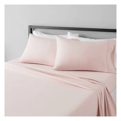 Amazon Basics Lightweight Super Soft Easy Care Microfiber 4-Piece Bed Sheet Set with 14-Inch Dee