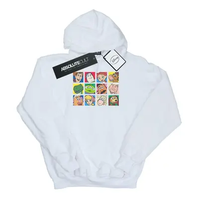 (S, White) Disney Mens Toy Story Character Squares Hoodie