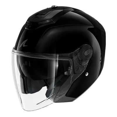 (L) Shark RS Jet Open Face Helmet Blank Black