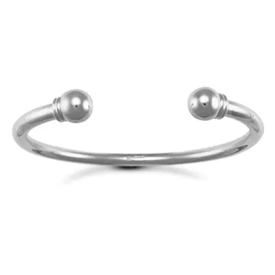 Jewelco London Silver Torque Mens Bangle Bracelet 5mm - ABG017