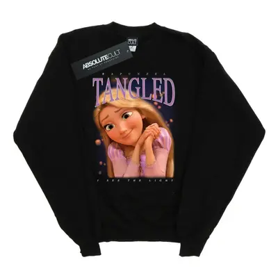 (M, Black) Disney Mens Tangled Rapunzel Montage Sweatshirt