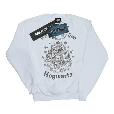 (L, White) Harry Potter Womens/Ladies Hogwarts Waiting For My Letter Sweatshirt