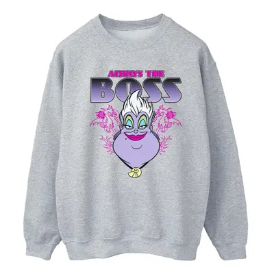 (XL, Sports Grey) Disney Womens/Ladies The Little Mermaid Ursula Mum Is The Boss Sweatshirt