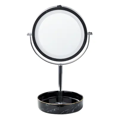 Makeup Mirror LED SAVOIE Black-Silver