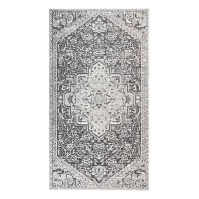 vidaXL Outdoor Rug Flatweave 115x170 cm Light Grey Terrace Carpet Blanket