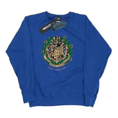 (XL, Royal Blue) Harry Potter Womens/Ladies Christmas Wreath Sweatshirt