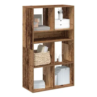 vidaXL Book Cabinet Old Wood 66x31x112 cm Engineered Wood storage cabinet