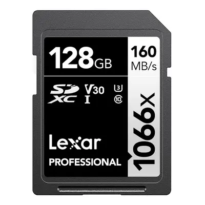 Lexar 128GB Professional 1066x SDXC Memory Card UHS-I C10 U3 V30 Full-HD & 4K Video Up To 160MB/