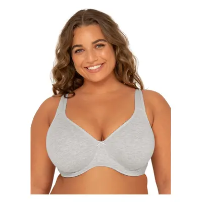 Fruit of the Loom Women's Plus-Size Cotton Unlined Underwire Bra Heat