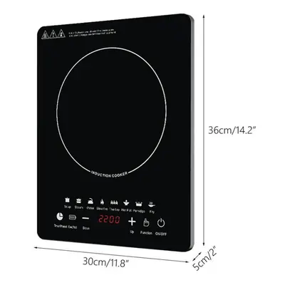 2200w Induction Cooker Smart Electric Oven Plate Creative Precise Control Cookers Hob Cooktop Co