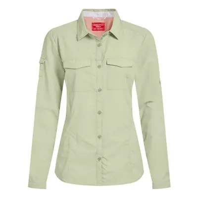 (24 UK, Bud Green) Craghoppers Womens/Ladies Adventure III Nosilife Long-Sleeved Shirt