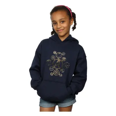 (7-8 Years, Navy Blue) Marvel Girls Avengers Infinity War Icons Hoodie