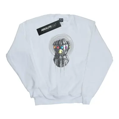 (XXL, White) Marvel Mens Avengers Infinity War Power Fist Sweatshirt