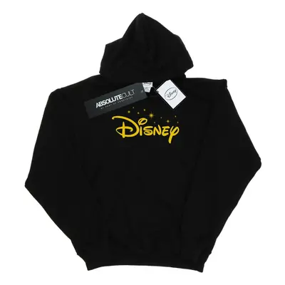 (S, Black) Disney Womens/Ladies Logo Stars Hoodie