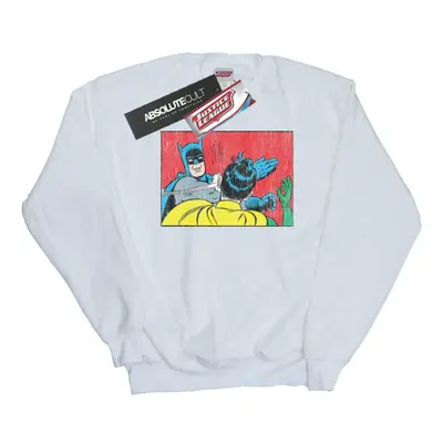 (XXL, White) DC Comics Womens/Ladies Batman Robin Slap Sweatshirt