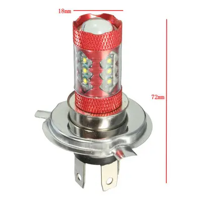 (H4) 12V Pair Motorcycle LED Fog Light Lamp Bulb White H11 H10 H7 H8 H4 9006 P13W H16 H13