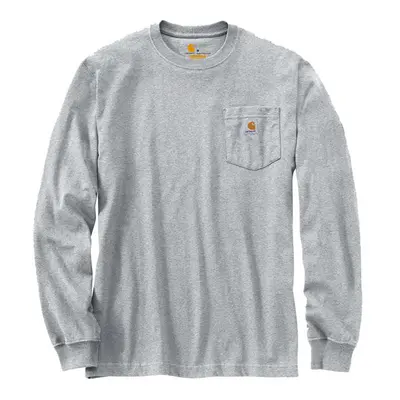 Carhartt Pocket Long Sleeve T-Shirt Heather Grey