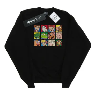 (XL, Black) Disney Mens Toy Story Character Squares Sweatshirt