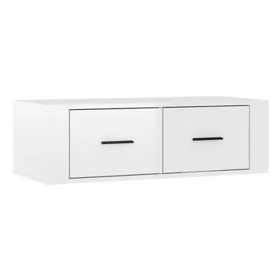 (High gloss white) vidaXL Hanging TV Cabinet Entertainment Centre Wall TV Unit Engineered Wood