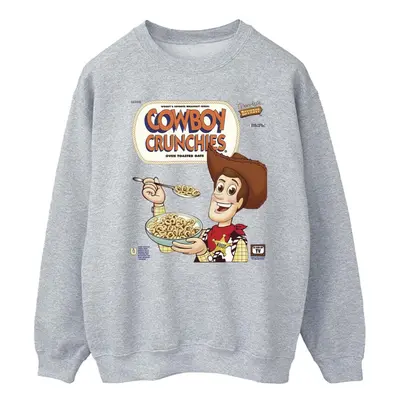 (L, Sports Grey) Disney Mens Toy Story Woody Cowboy Crunchies Sweatshirt