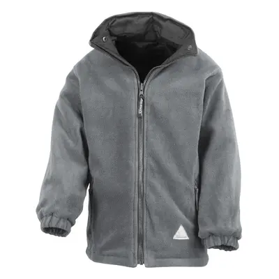 (13/14, Black/Grey) Result Childrens/Kids Reversible Storm Stuff Anti Pilling Fleece Waterproof 