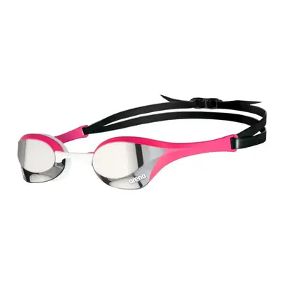 (One Size, Silver/Pink) Arena Cobra Mirror Ultra Swipe Swimming Goggles