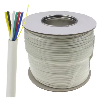 kenable Core CCA Signal Cable for Alarm or Intercom Systems 100m White