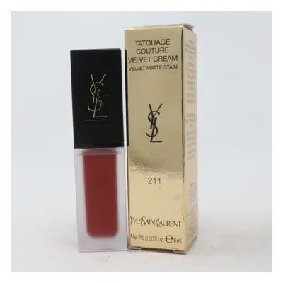 (211 Chili Incitement) Yves Saint Laurent Tatouage Couture Velvet Cream 0.20oz/6ml New With Box