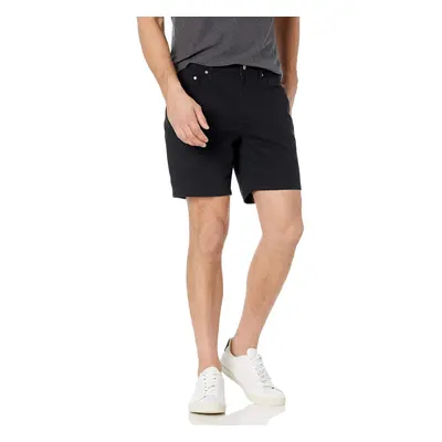 Amazon Essentials Mens Slim-Fit Inseam Stretch 5-Pocket Short Black