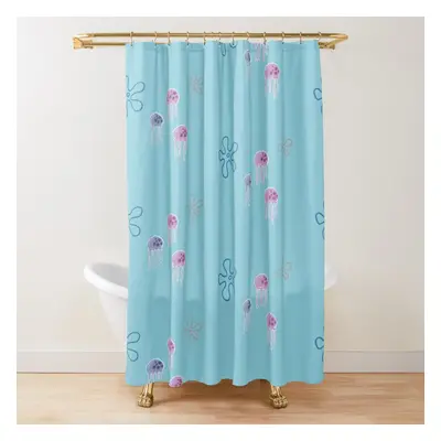 Shower Curtains SpongeBob jellyfish pack for Bathroom Decor 72x72 inches