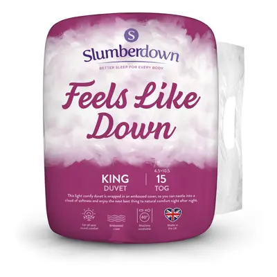 (15 All Seasons, King) Slumberdown Feels Like Down Duvet