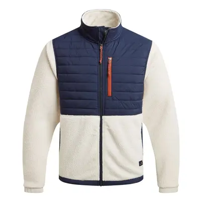 (L, Ecru/Blue Navy) Craghoppers Mens Montadale Colour Block Insulated Hybrid Jacket